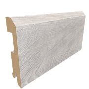 Плинтус плоский Эко-шпон 75х16х2070 дуб нордик